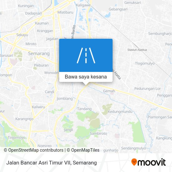 Peta Jalan Bancar Asri Timur VII