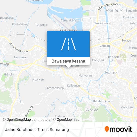 Peta Jalan Borobudur Timur
