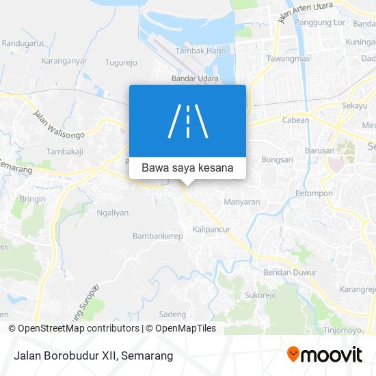 Peta Jalan Borobudur XII