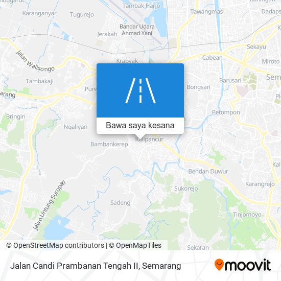 Peta Jalan Candi Prambanan Tengah II