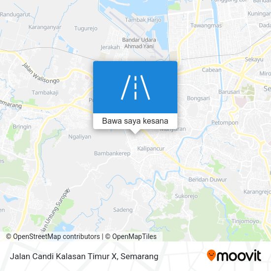 Peta Jalan Candi Kalasan Timur X