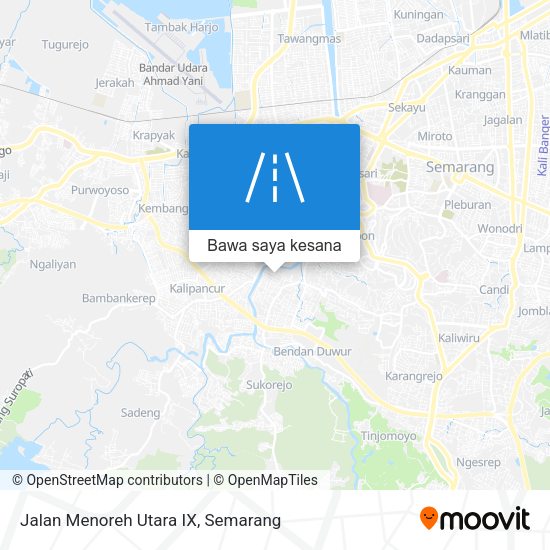 Peta Jalan Menoreh Utara IX