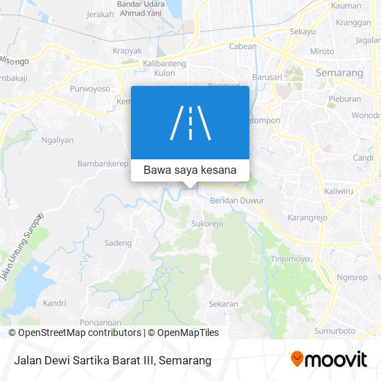 Peta Jalan Dewi Sartika Barat III