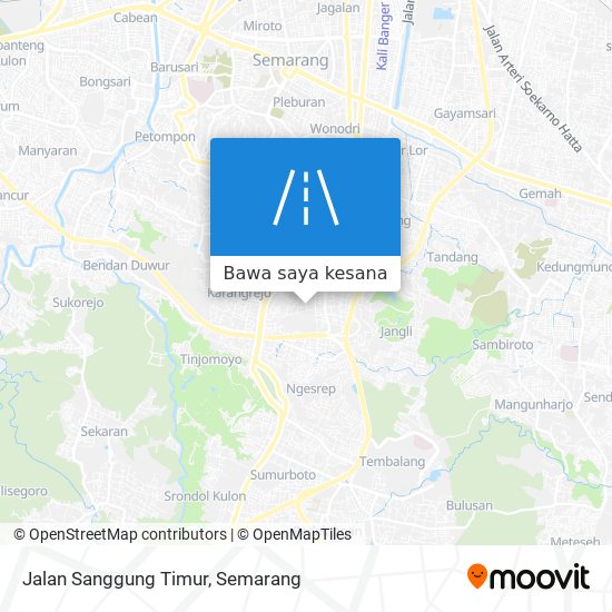 Peta Jalan Sanggung Timur