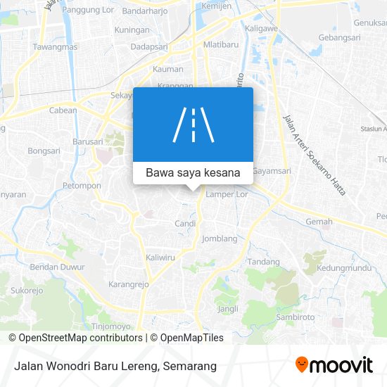 Peta Jalan Wonodri Baru Lereng
