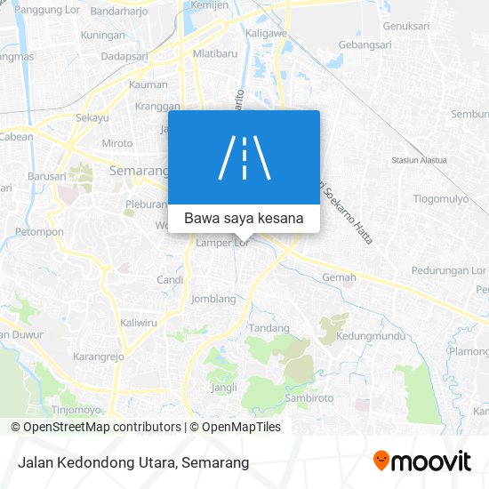 Peta Jalan Kedondong Utara