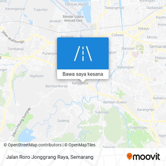 Peta Jalan Roro Jonggrang Raya