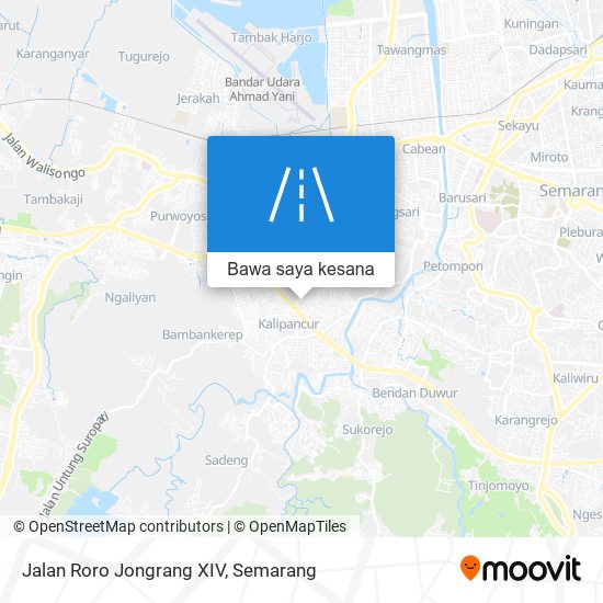 Peta Jalan Roro Jongrang XIV