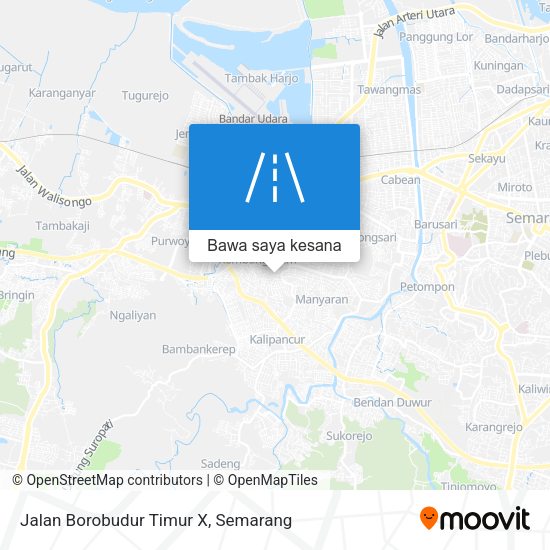 Peta Jalan Borobudur Timur X