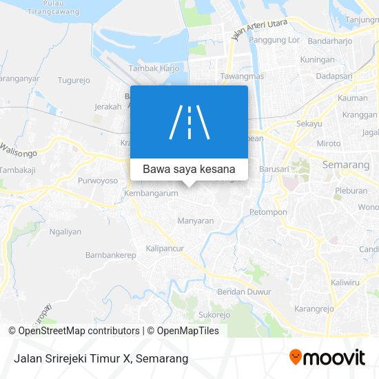 Peta Jalan Srirejeki Timur X
