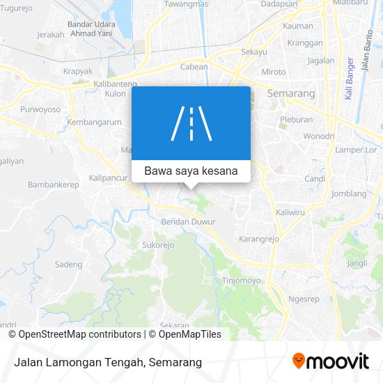 Peta Jalan Lamongan Tengah