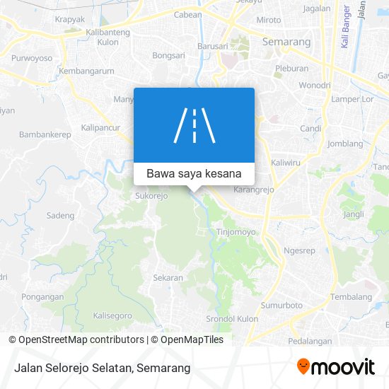 Peta Jalan Selorejo Selatan