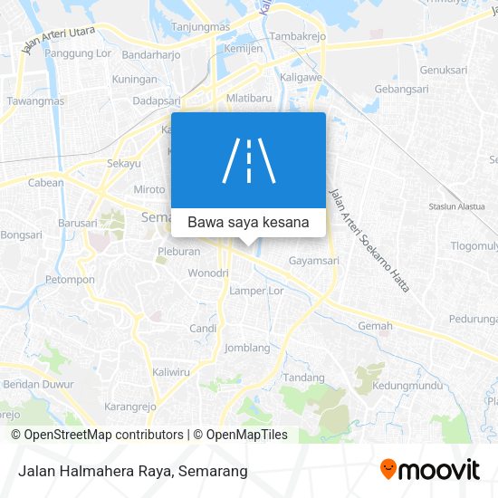Peta Jalan Halmahera Raya