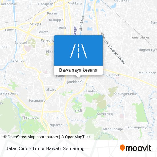 Peta Jalan Cinde Timur Bawah