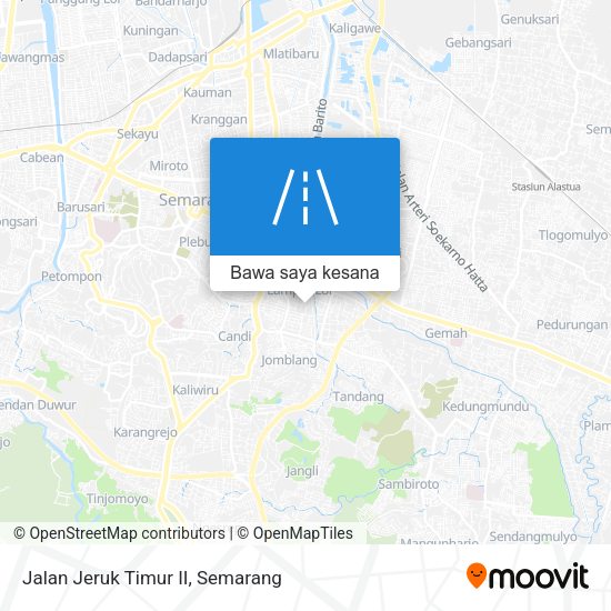 Peta Jalan Jeruk Timur II
