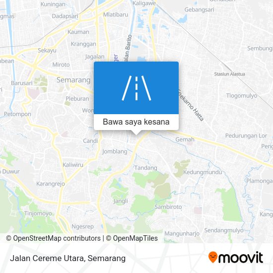 Peta Jalan Cereme Utara