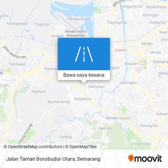Peta Jalan Taman Borobudur Utara