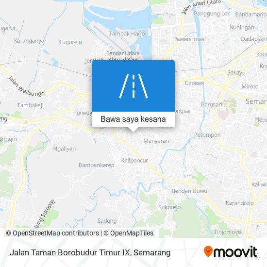 Peta Jalan Taman Borobudur Timur IX