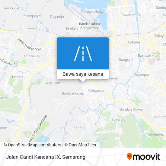 Peta Jalan Candi Kencana IX