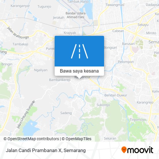 Peta Jalan Candi Prambanan X