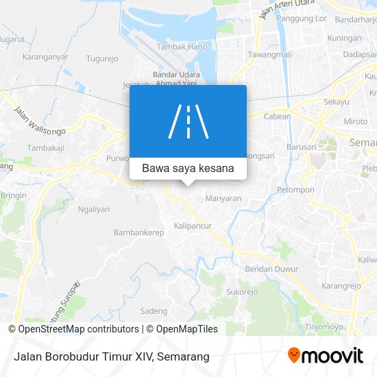 Peta Jalan Borobudur Timur XIV