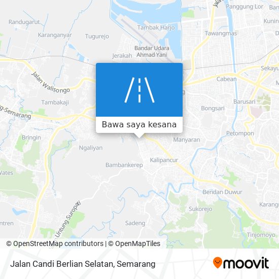 Peta Jalan Candi Berlian Selatan