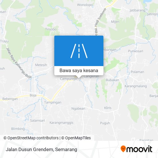 Peta Jalan Dusun Grendem