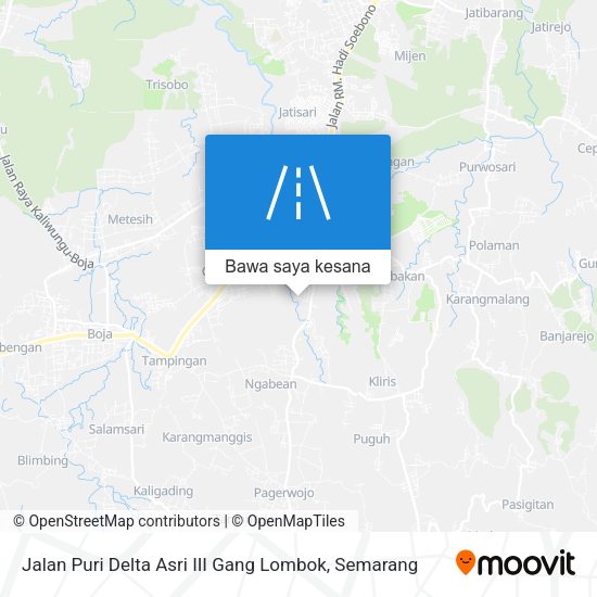 Peta Jalan Puri Delta Asri III Gang Lombok