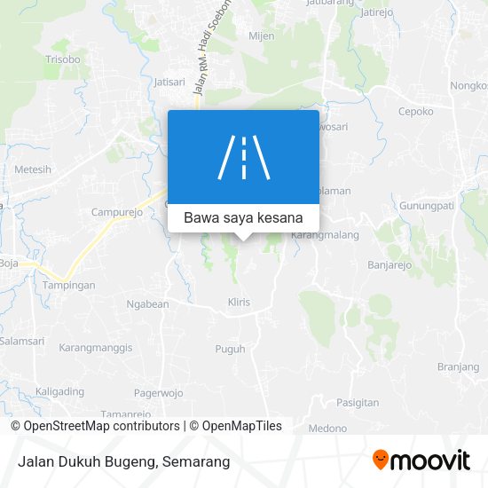 Peta Jalan Dukuh Bugeng