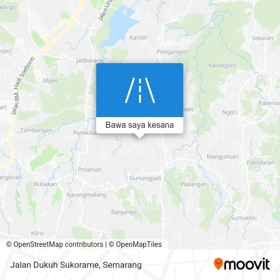 Peta Jalan Dukuh Sukorame