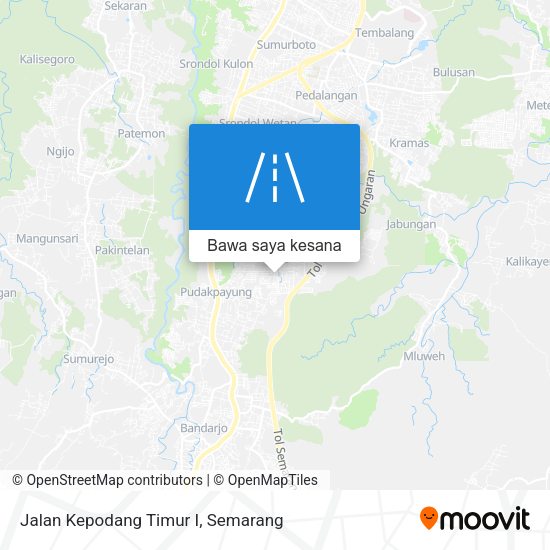 Peta Jalan Kepodang Timur I