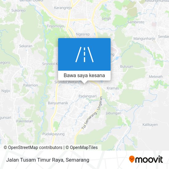 Peta Jalan Tusam Timur Raya