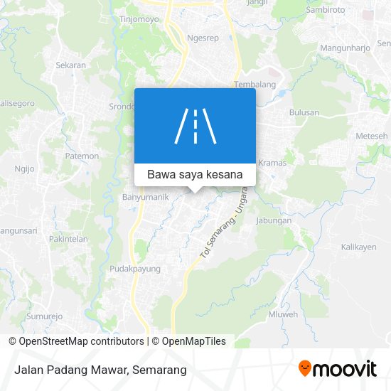 Peta Jalan Padang Mawar