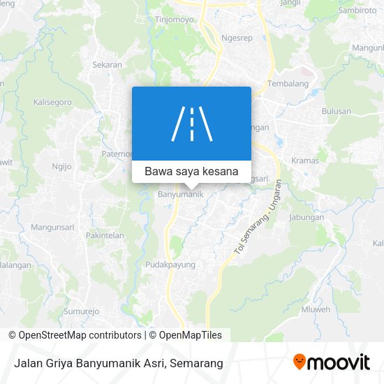 Peta Jalan Griya Banyumanik Asri