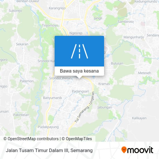 Peta Jalan Tusam Timur Dalam III
