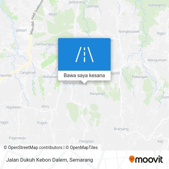 Peta Jalan Dukuh Kebon Dalem