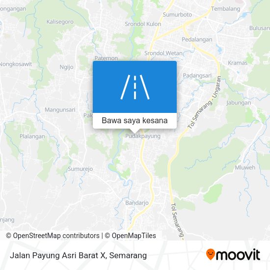 Peta Jalan Payung Asri Barat X