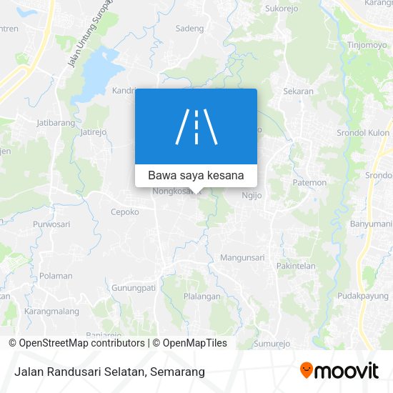 Peta Jalan Randusari Selatan