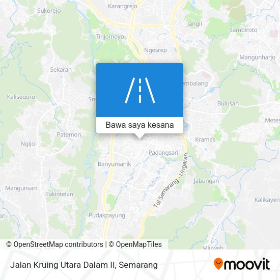 Peta Jalan Kruing Utara Dalam II