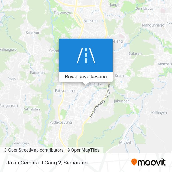 Peta Jalan Cemara II Gang 2