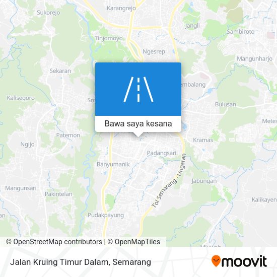 Peta Jalan Kruing Timur Dalam