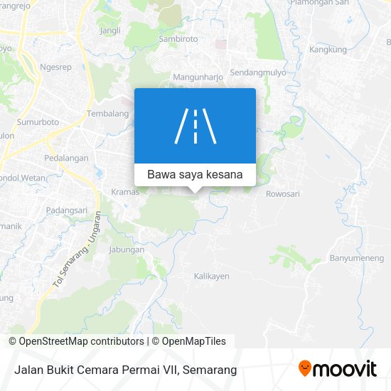 Peta Jalan Bukit Cemara Permai VII