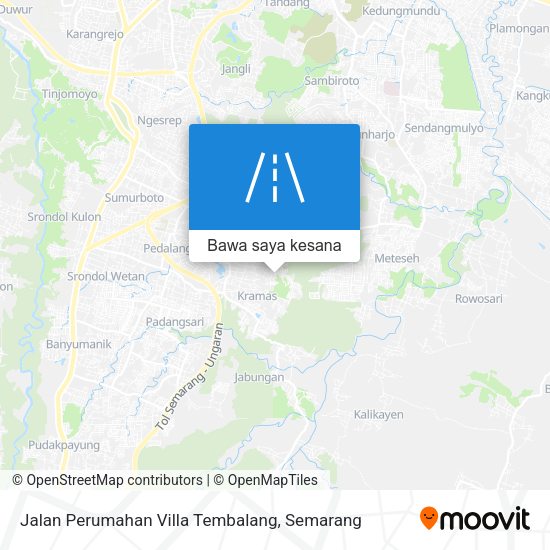 Peta Jalan Perumahan Villa Tembalang