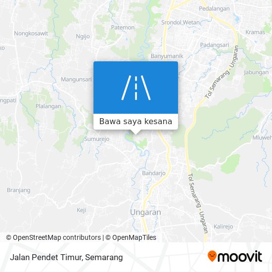 Peta Jalan Pendet Timur