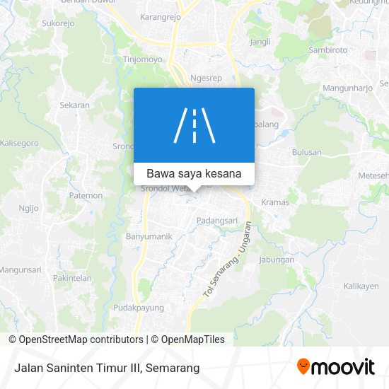 Peta Jalan Saninten Timur III