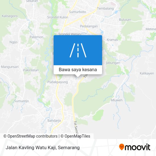 Peta Jalan Kavling Watu Kaji