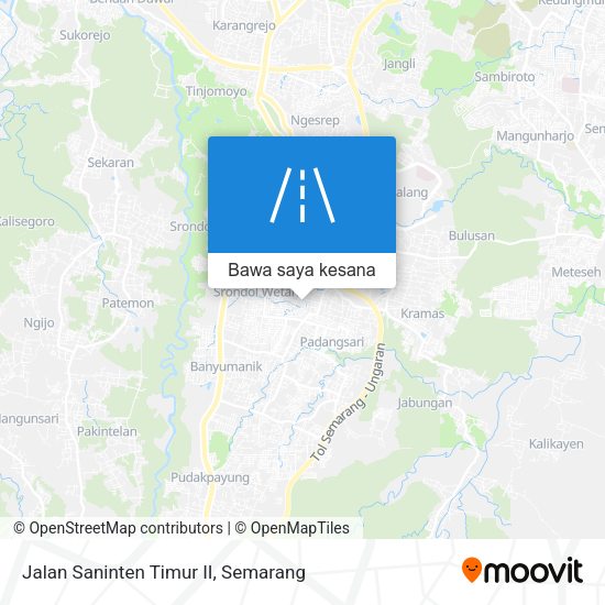 Peta Jalan Saninten Timur II