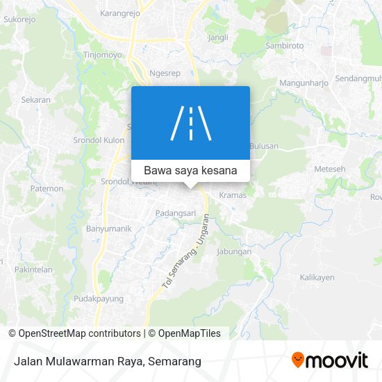 Peta Jalan Mulawarman Raya