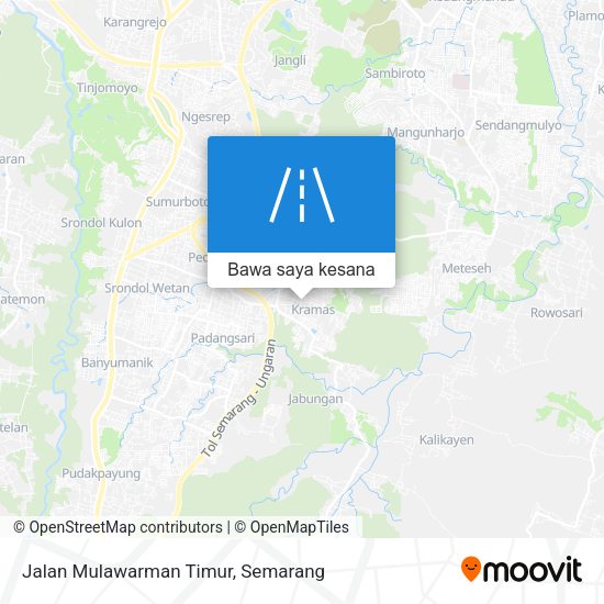 Peta Jalan Mulawarman Timur