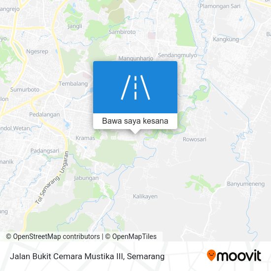 Peta Jalan Bukit Cemara Mustika III